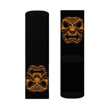 Load image into Gallery viewer, 7 Gold Oni on Blacks Socks by Calico Jacks