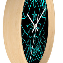 Cargar imagen en el visor de la galería, 2 Wall clock Skull Blue design by Calico Jacks