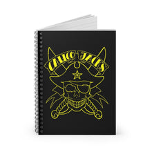 Lade das Bild in den Galerie-Viewer, 2 Yellow Skull Note Book - Spiral Notebook - Ruled Line by Calico Jacks