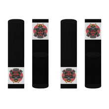Cargar imagen en el visor de la galería, 2 Samurai on Black Socks by Calico Jacks