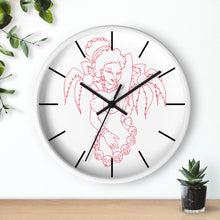 Load image into Gallery viewer, 7 Wall clock Hula Red design by Calico Jacks
