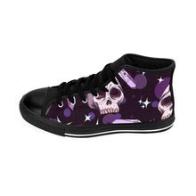 Load image into Gallery viewer, 3 Women's High-top Sneakers Skulls and Amethysts  by Calico Jacks