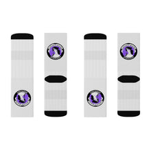 Cargar imagen en el visor de la galería, 5 Purple Pirate Girl on Socks by Calico Jacks