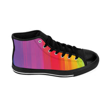 Load image into Gallery viewer, 6 Women&#39;s High-top Sneakers Rainbow Connection by Calico Jacks
