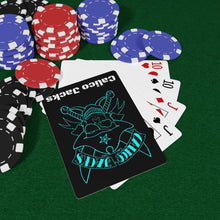 Load image into Gallery viewer, Calico Jacks Poker Cards Blue Skull