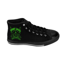 Load image into Gallery viewer, 6 Men's High-top Sneakers Green Skull by Calico Jacks
