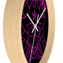 Cargar imagen en el visor de la galería, 2 Wall clock Skull Pink design by Calico Jacks
