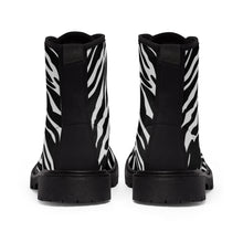 Load image into Gallery viewer, Women's Canvas Boots Zebra Print by Calico Jacks