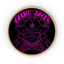 Cargar imagen en el visor de la galería, 6 Wall clock Skull Pink design by Calico Jacks