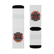 Cargar imagen en el visor de la galería, 6 Samurai on White Socks by Calico Jacks