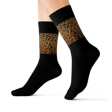 Load image into Gallery viewer, 12 Giraffe Print Tops of Socks by Calico Jacks