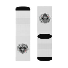 Load image into Gallery viewer, 7 Ace of Spades on Socks by Calico Jacks