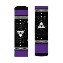 Charger l'image dans la galerie, 6 Moon Pyramid Purple Socks by Calico Jacks
