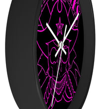 Cargar imagen en el visor de la galería, 16 Wall clock Skull Pink design by Calico Jacks