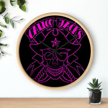 Cargar imagen en el visor de la galería, 4 Wall clock Skull Pink design by Calico Jacks