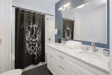 Load image into Gallery viewer, 2 Shower Curtain Demon Black design by Calico Jacks