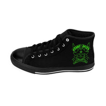 Load image into Gallery viewer, 3 Men's High-top Sneakers Green Skull by Calico Jacks