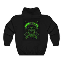 Load image into Gallery viewer, Unisex Hooded Top Green Skull
