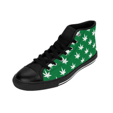 Load image into Gallery viewer, 5 Women's High-top Sneakers Green Leaf by Calico Jacks