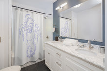 Load image into Gallery viewer, 2 Shower Curtain Hula Blue design by Calico Jacks