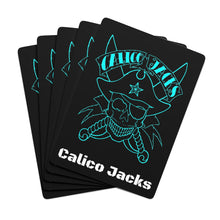 Load image into Gallery viewer, Calico Jacks Poker Cards Blue Skull