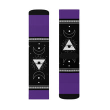 Charger l'image dans la galerie, 11 Moon Pyramid Purple Socks by Calico Jacks