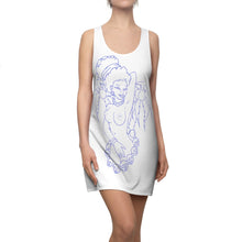 Lade das Bild in den Galerie-Viewer, Women's Racerback Dress Hula Blue design by Calico Jacks