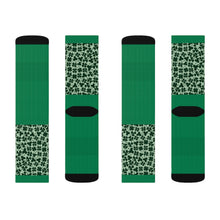 Load image into Gallery viewer, 9 Lucky Clover Tops of Socks by Calico Jacks