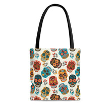 Load image into Gallery viewer, Sugar Skulls Tote Bag