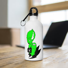 Load image into Gallery viewer, 6 Stainless Steel Water Bottle Green Lady Frankenstein design by Calico Jacks