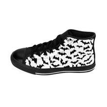 Load image into Gallery viewer, 3 Men's High-top Sneakers White Bats by Calico Jacks