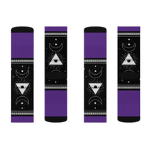Charger l'image dans la galerie, 2 Moon Pyramid Purple Socks by Calico Jacks