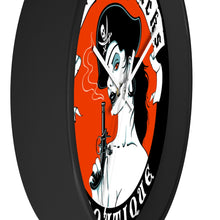 Load image into Gallery viewer, 4 Wall clock Pirate Red design by Calico Jacks