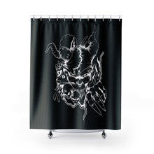 Load image into Gallery viewer, 1 Shower Curtain Demon Black design by Calico Jacks