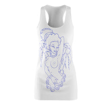 Lade das Bild in den Galerie-Viewer, Women's Racerback Dress Hula Blue design by Calico Jacks
