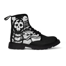 Charger l'image dans la galerie, 4 Women's Canvas Boots Death's Head Moth by Calico Jacks
