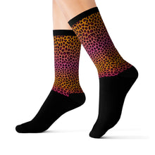 Load image into Gallery viewer, 8 Ombre Leopard Print Tops of Socks by Calico Jacks
