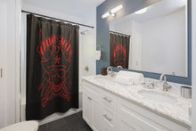 Load image into Gallery viewer, 2 Shower Curtain Skull Red design by Calico Jacks