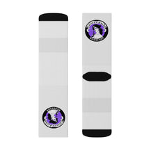 Cargar imagen en el visor de la galería, 1 Purple Pirate Girl on Socks by Calico Jacks