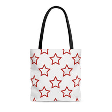 Load image into Gallery viewer, Red Stars Tote Bag