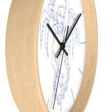Load image into Gallery viewer, 16 Wall clock Hula Blue design by Calico Jacks
