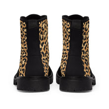Load image into Gallery viewer, 7 Men's Canvas Boots Leopard Print by Calico Jacks