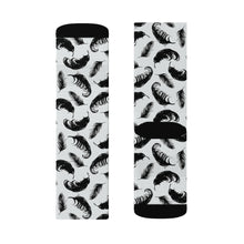 Load image into Gallery viewer, 7 Feathers on Socks by Calico Jacks