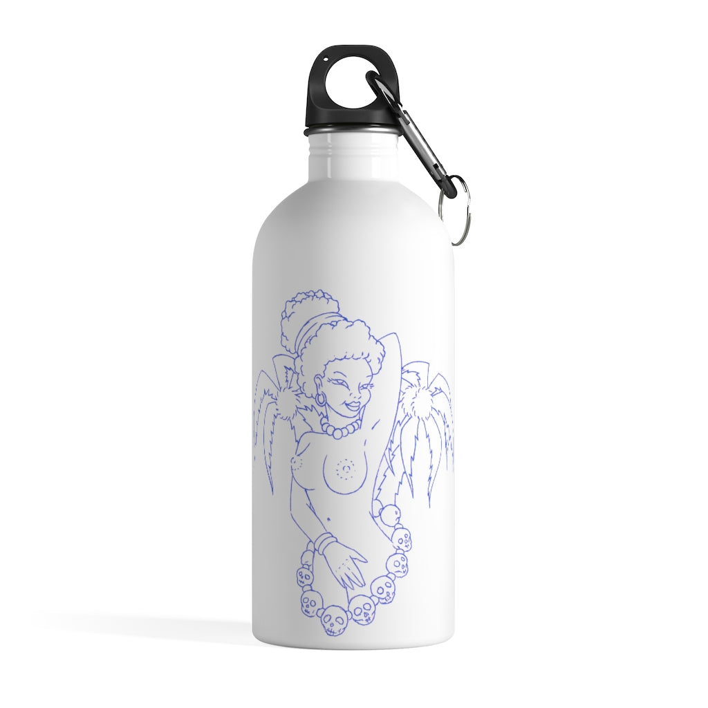 1 Stainless Steel Water Bottle Hula Blue design by Calico Jacks