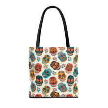 Load image into Gallery viewer, Sugar Skulls Tote Bag