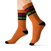 Lade das Bild in den Galerie-Viewer, 4 Game Over Orange Socks by Calico Jacks