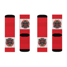 Cargar imagen en el visor de la galería, 5 Samurai on Red Socks by Calico Jacks