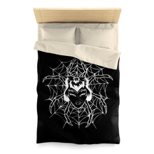 Cargar imagen en el visor de la galería, 4 Microfiber Duvet Cover Spider Black Design by Calico Jacks