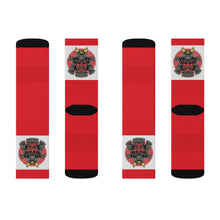 Load image into Gallery viewer, 2 Samurai on Red Socks by Calico Jacks
