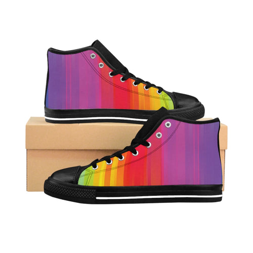 1 Women's High-top Sneakers Rainbow Connection by Calico Jacks
